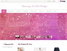 Tablet Screenshot of dreaminginpinkboutique.com